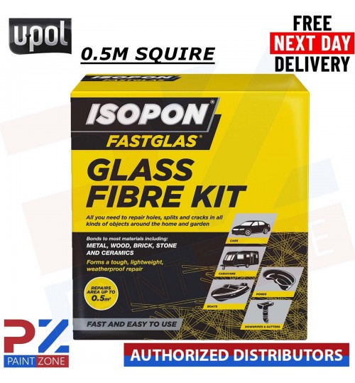 U-POL Isopon Fastglas Glass Fibre Kit 0.5m2