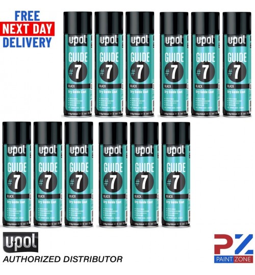 12x Upol Guide #7 Dry Guide Coat Dry Or Wet Filler Paint Defect Aerosol - 450ml