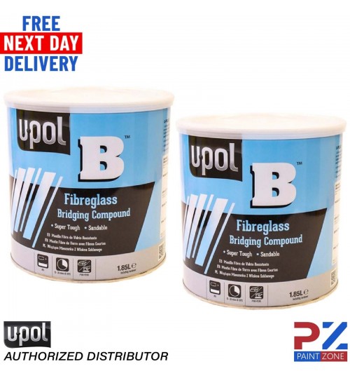 U-POL B FIBRE GLASS FILLER 1.85LTR x 2