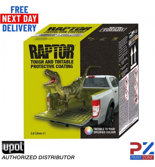 UPOL RAPTOR TRUCK BED LINER TOUGH COATING 3.8LT KIT 4 BOTTLE KIT ** TINTABLE **