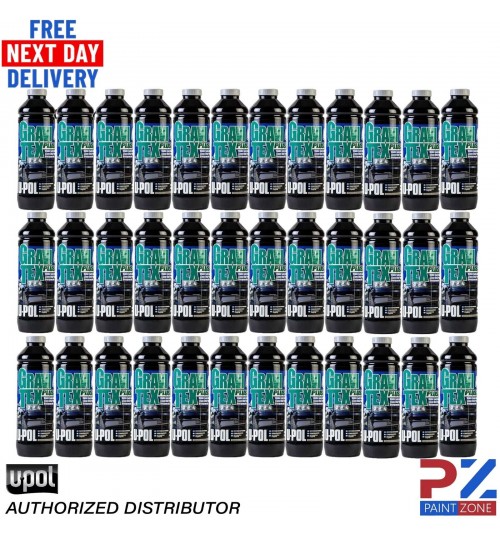 36X U-POL GRAVITEX PLUS HS STONE CHIP COATING UPOL, PROTECTER 1L -GREY