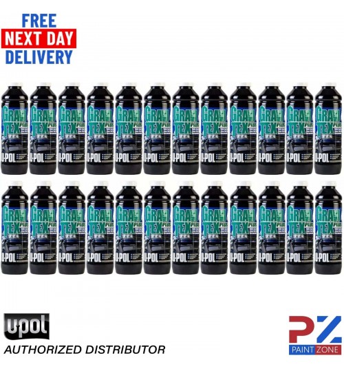 24X U-POL GRAVITEX PLUS HS STONE CHIP COATING PROTECTER 1LTR - WHITE