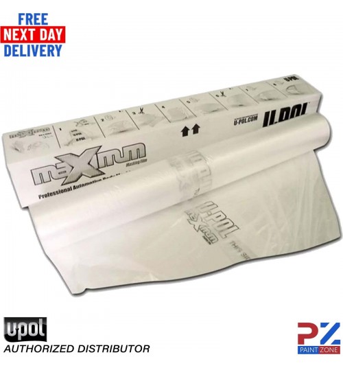 U-Pol Clear Static Poly Masking Roll 5m x 120m U-Pol