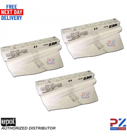 3X U-Pol Clear Static Poly Masking Roll 5m x 120m U-Pol