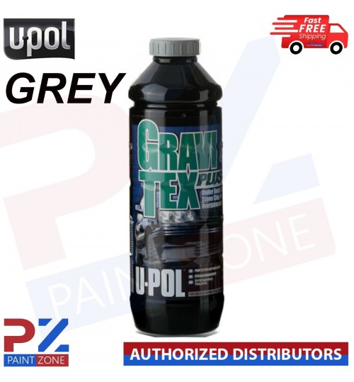 1 X U-POL GRAVITEX PLUS HS STONE CHIP COATING UPOL 1 LITRE, PROTECTER - GREY