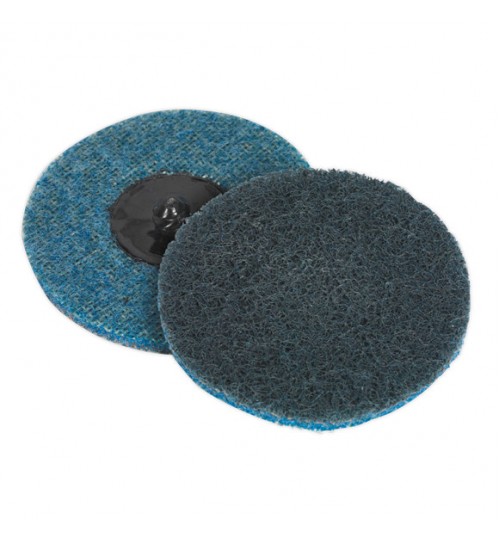 Sealey Quick Change Preparation Pad 75mm Fine Pack of 10 PTCQC75F