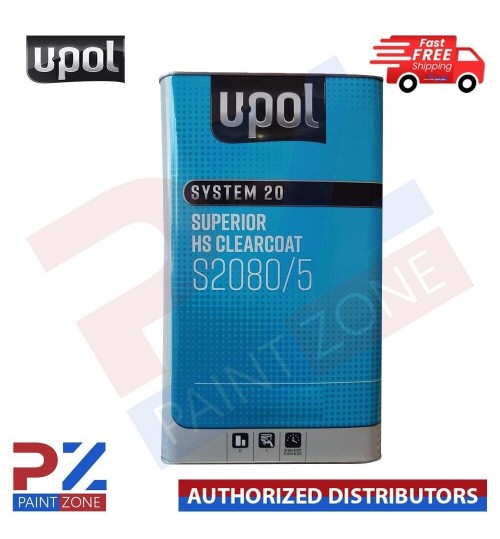 U-POL SYSTEM 20 SUPERIOR HS CLEARCOAT S2080/5 2K Lacquer HS Super Crystal 5 LTR