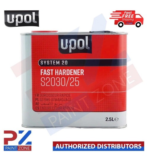 U-POL SYSTEM 20 FAST HARDENER S2030/25 FOR PAINT PRIMER LACQUER 2.5 LITRE