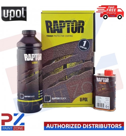 UPOL Raptor TINTABLE Truck Bed Liner 1L Kit U-POL 750ml Raptor + 250ml Hardener