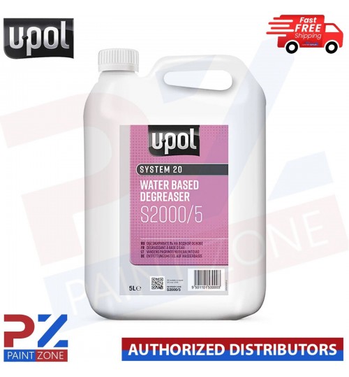 U-POL SYSTEM 20 WATER BASED DEGREASER S2000/5 Panel Wipe 5 Litre U-pol