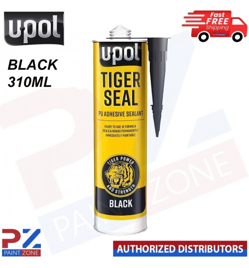 U-POL TIG/NB TIGER SEAL BLACK Polyurethane Sealant and Adhesive - 310ML BLACK