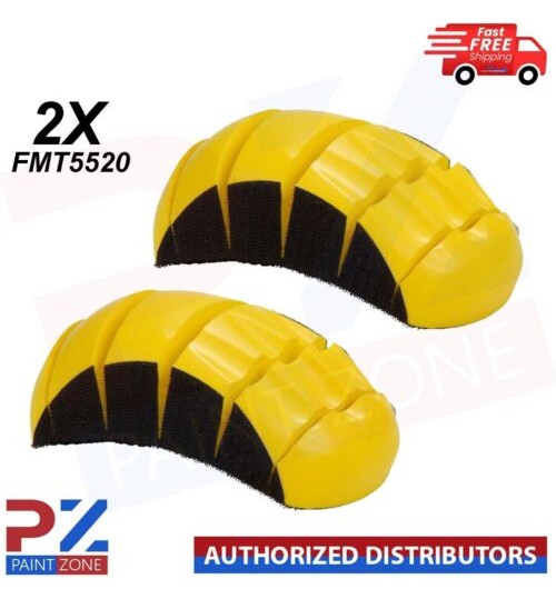 2X HAND BLOCK FLATTING RUBBING DA SANDING DISC FLEXIBLE 6 INCH HOOK LOOP FMT5520