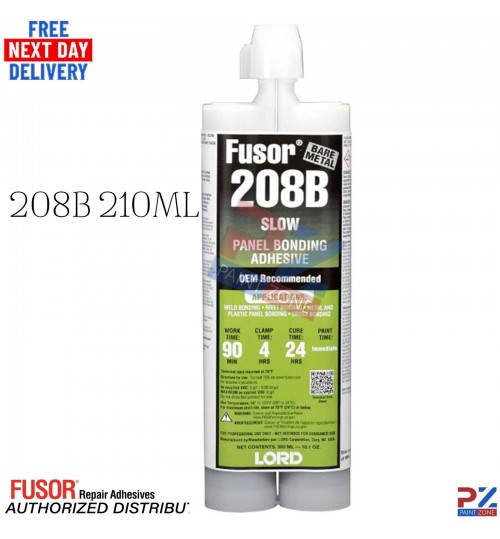 LORD Fusor 208B Panel Bond Adhesive 210ml - 2-Part Weld Bond + Nozzle