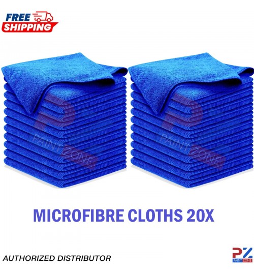 2X Microfibre Cleaning Cloths – 10 Pack 40 x 40cm Reusable &All Surface Cleaning
