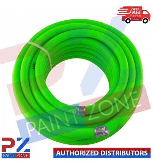 HIVIS - 15 HI GREEN AIR HOSE 15M 8MM BORE Air Line Hose Compressor Flexible