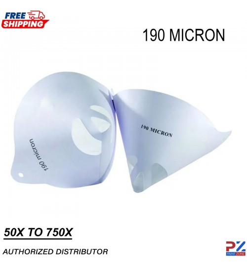Disposable Paint Strainers 190 Micron | Fine Nylon Mesh Filter Tips 50x/750x