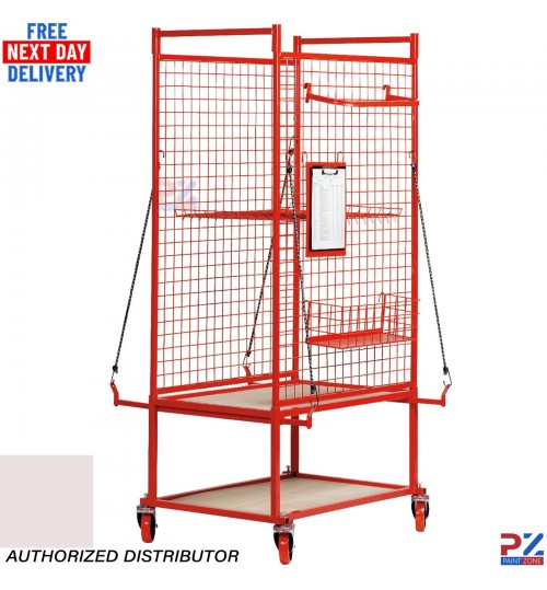 KK10 Adjustable Mobile Parts Cart Bodyshop Storage Rack with Locking Castors