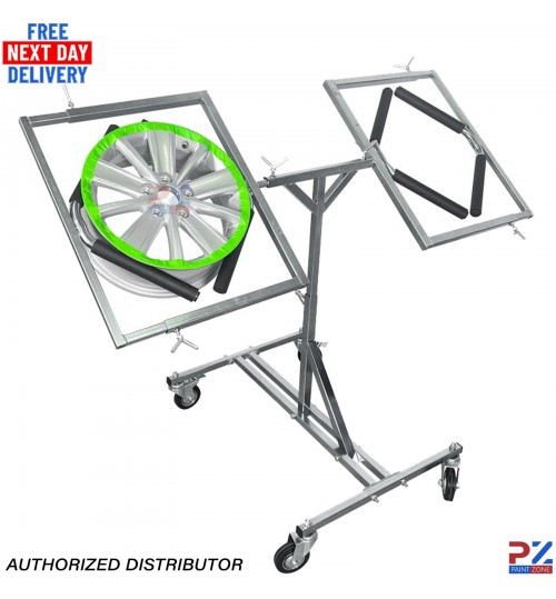 Heavy Duty Rotating Wheel Stand 360° Adjustable Rim Holder Car Repair Paint