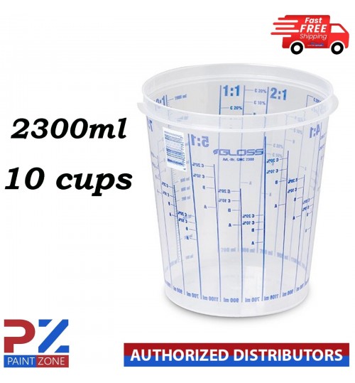 10x Paint Mixing Cups 2300ml Pack of 10