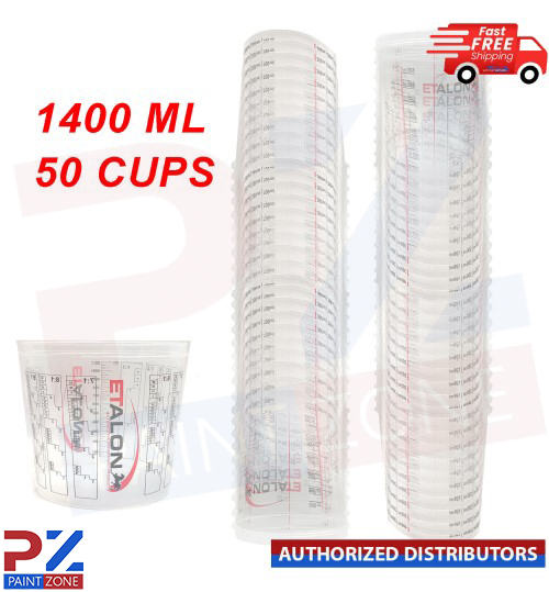 50x Paint Mixing Cups 1400ml Pack of 50