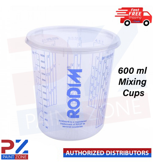 600ml Plastic Paint Mixing cups Car Paint Plastic Mixing Cups 600ML
