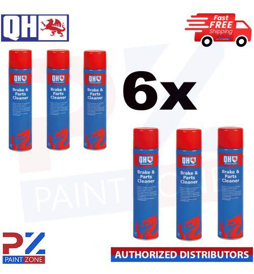 Brake Clutch & Parts Cleaner Dirt Genuine QH Grease & Dust Remover - 600ml X 6