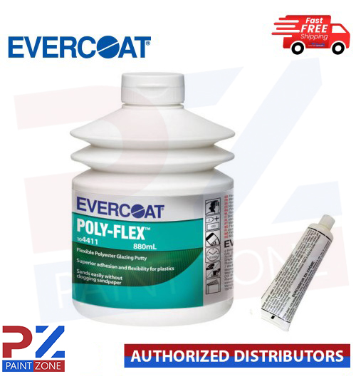 EVERCOAT POLY FLEX 104411 PLASTIC BUMPER FILLER 880ML - WITH BPO HARDENER