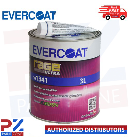EVERCOAT RAGE ULTRA 101341 RAGE ULTRA BODY FILLER BEIGE WITH BPO HARDENER 3L