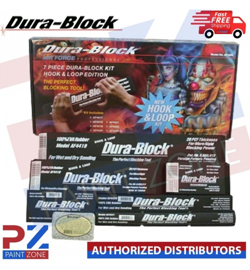 Dura-Block 7 Piece hook & loop Sanding Block Kit Part: AF44HL