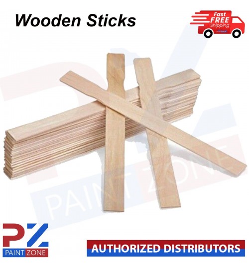 Wooden Paint Stir Sticks 300 x 25mm Plain Paint Paddles for Mixing Paint
