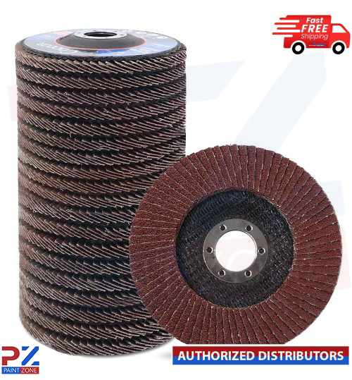 FLAP DISC Zirconium Ø115mm Ø22mm Bore 40, 80, And 120 Grit Pack of 10 discs