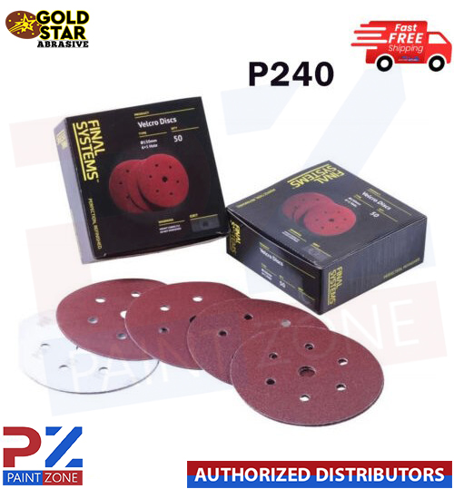 P240 Final Systems DA Sanding Discs [50PC] 150mm