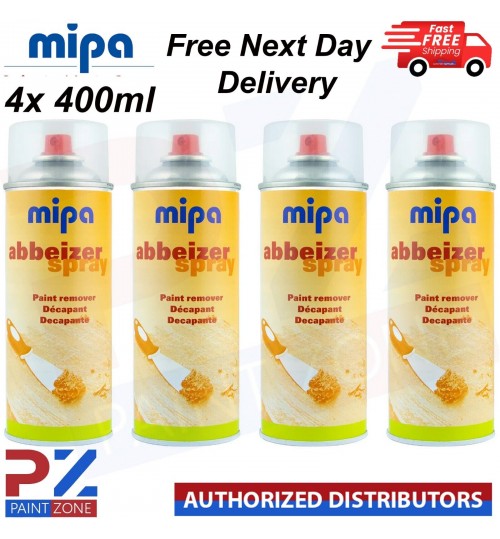 4x MIPA Abbeizer-Spray Paint Remover Decapant Decapante - 400ml