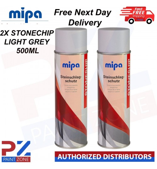 2x MIPA STONECHIP LIGHT GREY AEROSOL 500ML