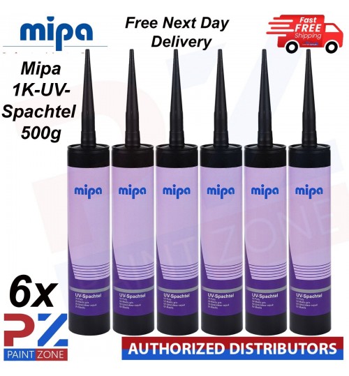 6x MIPA UV PUTTY BODY FILLER FINE FILLER 500GRAM - SMART REPAIR
