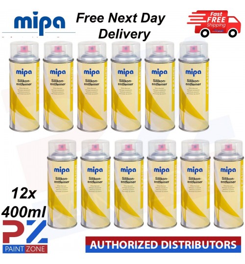 12x MIPA silicone remover & Degreaser spray 400ml spray can cleaner