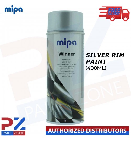 1x MIPA Winner Felgensilber Silver Rim Paint in Spraycan - 400ML