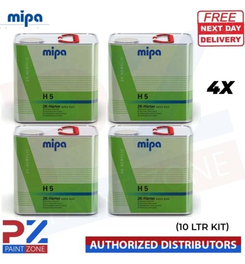 4x MIPA 2K ACRYLIC H 5 EXTRA FAST HARDENER ACTIVATOR 2K HARTER (7.5 LITRE)
