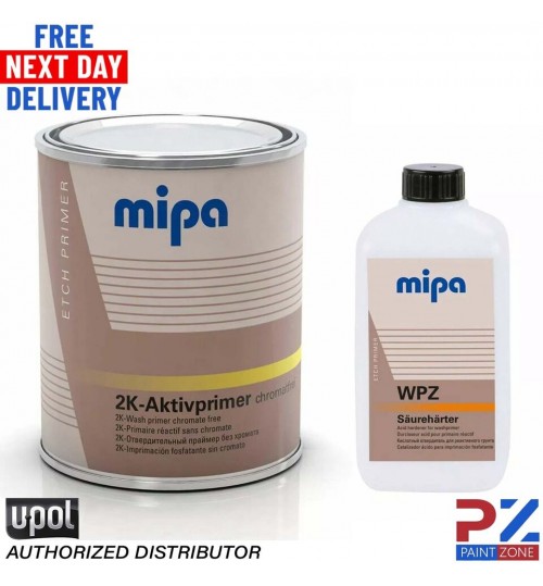 Mipa Aktivprimer Acid Etch 2k Primer and WPZ Hardener 1.5LTR KIT Active Primer