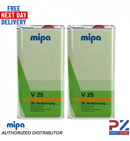 2 x MIPA 2K Thinner Standard V25 5LTR - 271050000 *NEXT DAT DELIVERY*