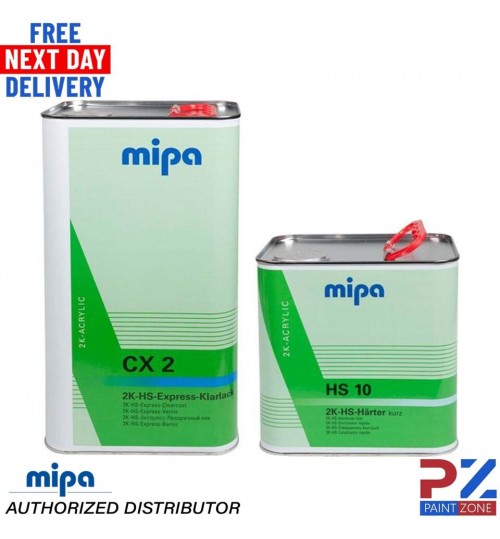 MIPA CX2 HS EXPRESS CLEARCOAT WITH HS10 FAST HARDENER 7.5L KIT