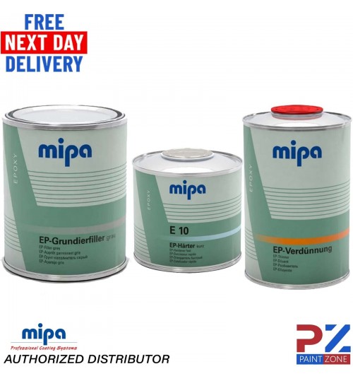 MIPA EP EPOXY PRIMER Grundierfiller 2K GREY 1L + EP HARDENER E10 + EP THINNER