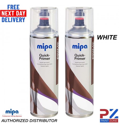 2X MIPA QUICK PRIMER AEROSOL 500ML WHITE - SPOT PRIMER