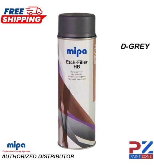 Mipa Etch Filler High Build Dark Grey (500ML)