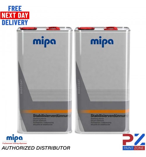 2X MIPA BC STABILISER BASECOAT STABILISING THINNER REDUCER 5LTR