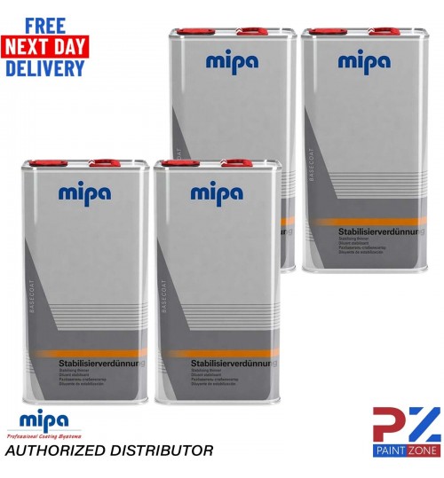 4X MIPA BC STABILISER BASECOAT STABILISING THINNER REDUCER 5LTR