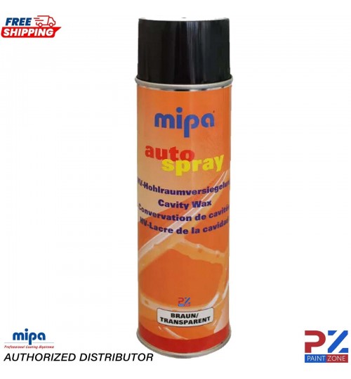 MIPA BROWN CAVITY WAX BODY PROTECTION SPRAY AEROSOL 500ML + EXTENSION NOZZLE