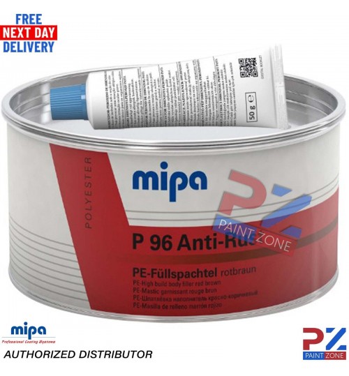 MIPA P96 ANTI RUST FILLER 2KG WITH HARDENER - ANTI CORROSIVE CAR BODY FILLER