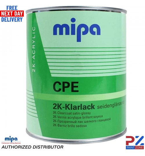 MIPA CPE 2K Satin Lacquer Clearcoat 1L – Premium for DIY & Professional Use