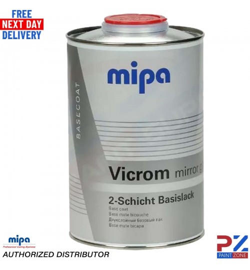 MIPA VICROM MIRROR GLAZE PAINT 1L SILVER ALLOY CHROME EFFECT BASECOAT 242910003